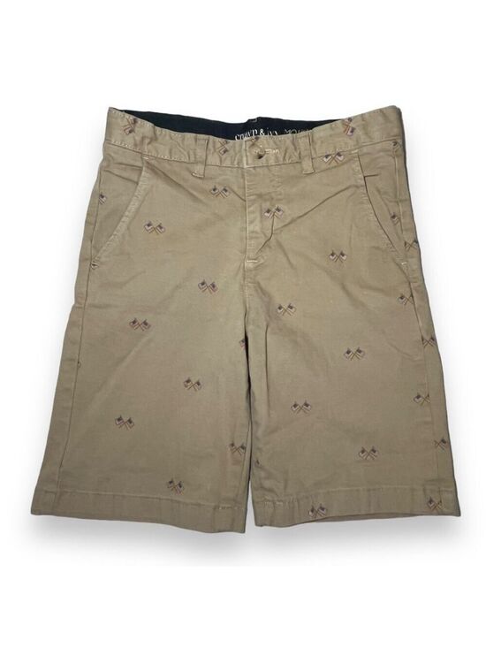 crown & ivy Other - Crown & Ivy Boy’s Motion Flex Khaki Shorts American Flag Print Size 12R
